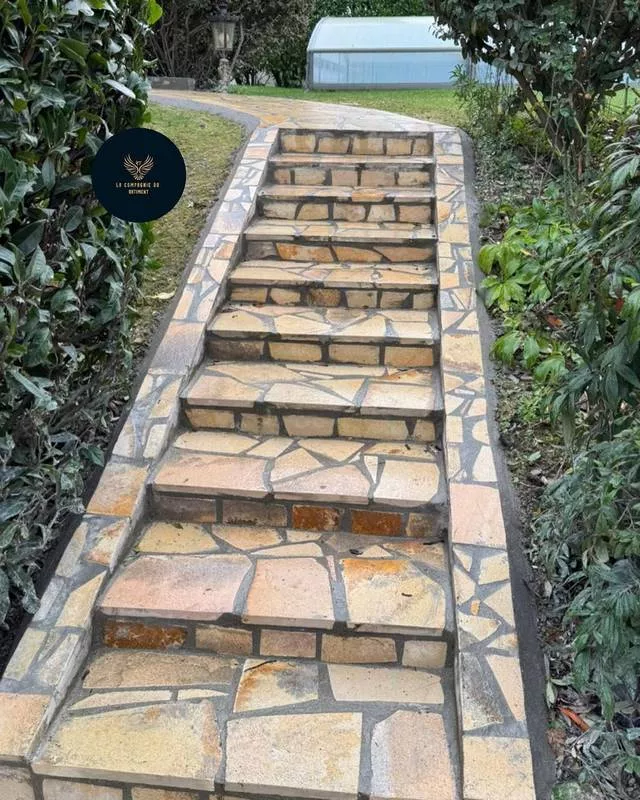 Création d'escaliers pour aménager votre extérieur, Fontenay-le-Fleury, La Compagnie du Bâtiment