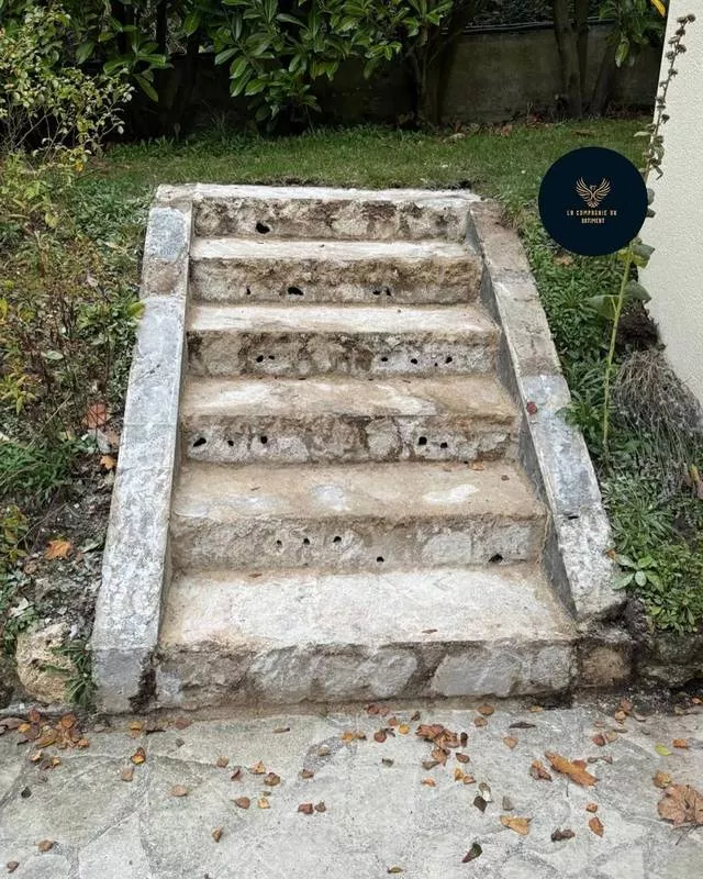 Création d'escaliers pour aménager votre extérieur, Fontenay-le-Fleury, La Compagnie du Bâtiment